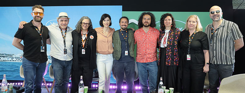 palestinian cinema under the spotlight panel Cannes 2025